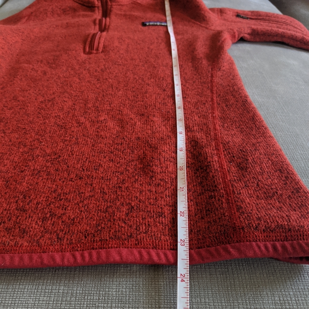 Patagonia xs Better Sweater 1/4 zip copper red - Picture 2 of 6